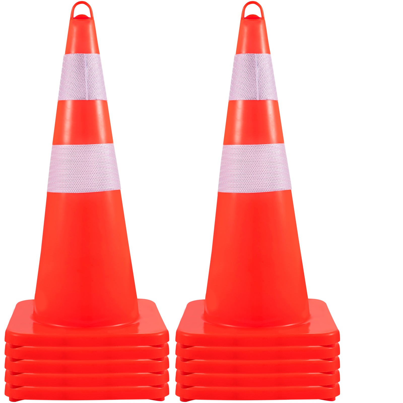 Uimoso 10PCS Safety Cones Traffic Cones 28\ Uimoso 10PCS Safety Cones Traffic Cones 28\