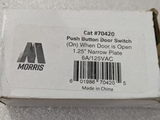 MORRIS  70420 PUSH BUTTON DOOR SWITCH  1.25
