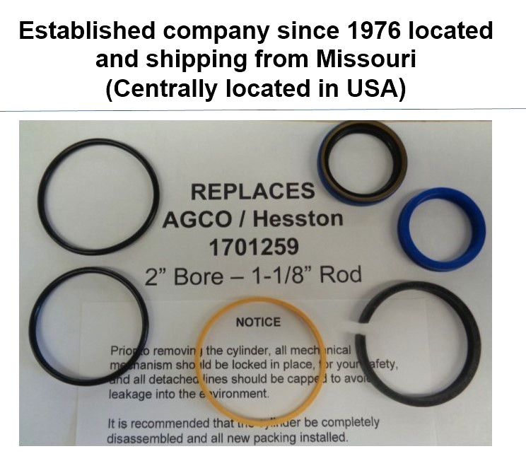 Replaces 1701259 Hesston / Agco Seal Kit Replaces 1701259 Hesston / Agco Seal Kit