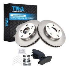 TRQ Front Ceramic Brake Pad and Rotor Set picture