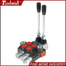 Hydraulic Monoblock Double Acting Control Valve 11 GPM 2 Spool SAE Ports picture