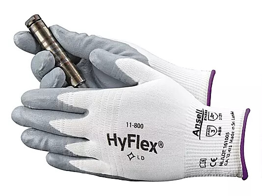 12- Ansell 11-800 Foam Nitrile Coated Industrial Mechanics WORK GLOVES LARGE - 9 12- Ansell 11-800 Foam Nitrile Coated Industrial Mechanics WORK GLOVES LARGE - 9