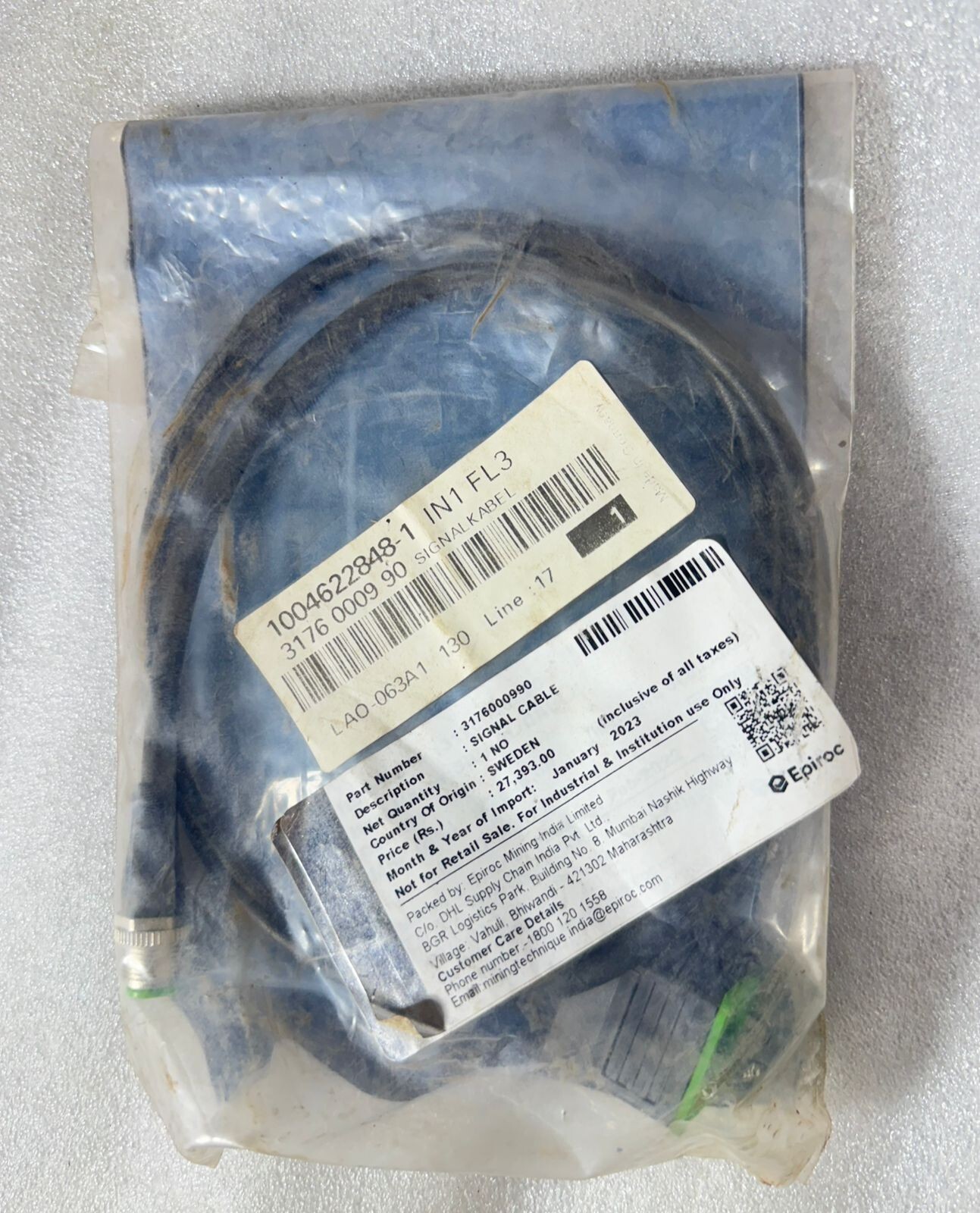 EPIROC 3176000990 SIGNAL CABLE EPIROC 3176000990 SIGNAL CABLE