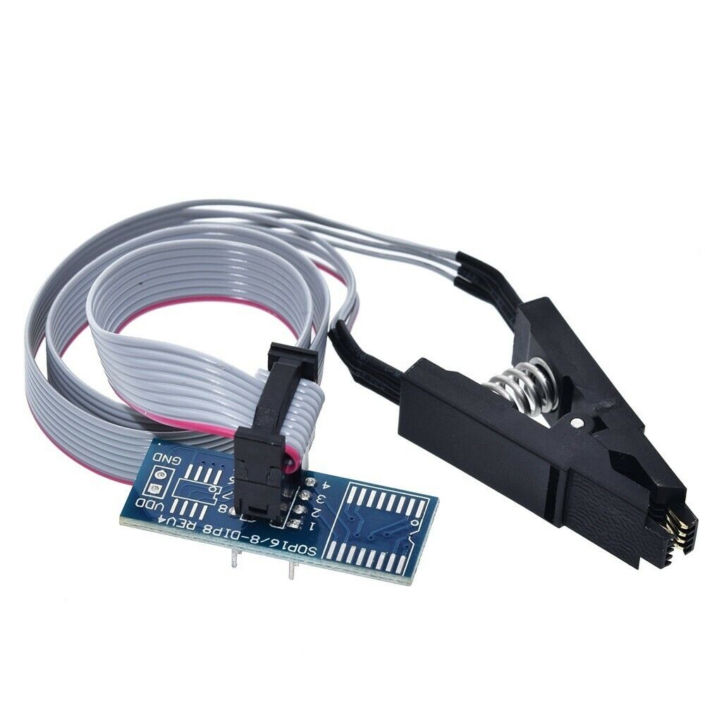 SOIC8/ SOP8 Test Clip & USB CH341A 24 25 Series EEPROM Flash/ Programmer Module