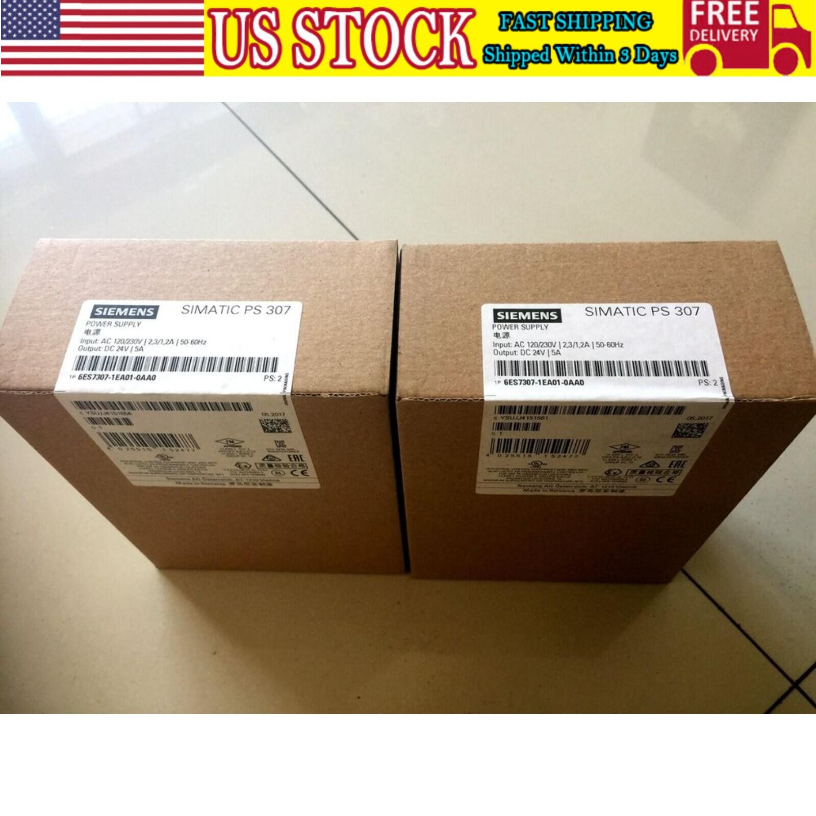 Siemens 6ES7307-1EA01-0AA0 Power Supply 6ES7 307-1EA01-0AA0 New In Box