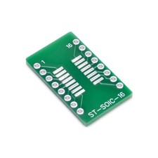 SOIC-16 / SOP16 SMD to DIP Adapter, PCB Breadboard Adapter ST-SOIC-16,  5 Pieces picture
