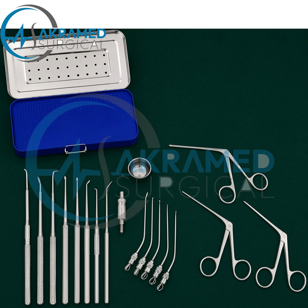 Myringotomy Instruments Set Of 15 PCs For ENT Myringoplasty Surgical Instruments Myringotomy Instruments Set Of 15 PCs For ENT Myringoplasty Surgical Instruments