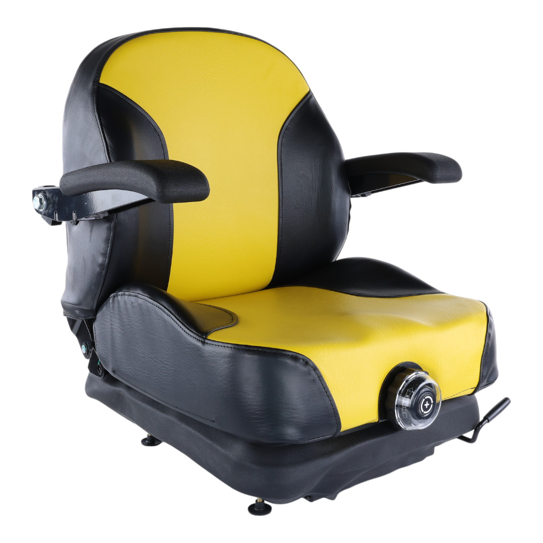 Yellow Black Zero Turn Mower Suspension Seat for John Deere Cub Cadet Hustler Yellow Black Zero Turn Mower Suspension Seat for John Deere Cub Cadet Hustler
