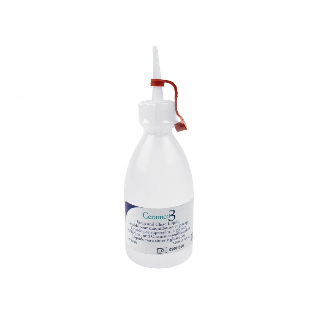 Dentsply Ceramco 3 Stain and Glaze Liquid 100ml Bottle (Free Ship) Dentsply Ceramco 3 Stain and Glaze Liquid 100ml Bottle (Free Ship)