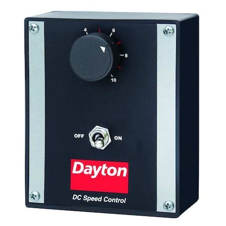 Dayton 4Z527 Dc Speed Control, Scr, Enclosed, Nema 1, 2A Max Current, 0 To Dayton 4Z527 Dc Speed Control, Scr, Enclosed, Nema 1, 2A Max Current, 0 To