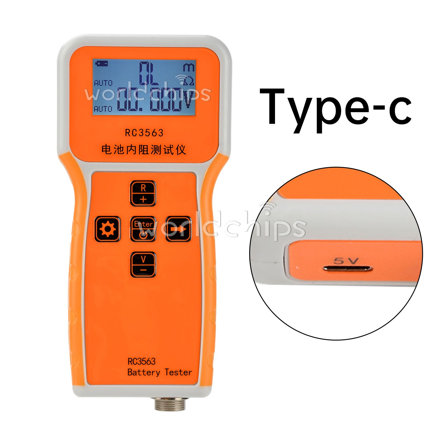 RC3563 Internal Resistance Detector LiFePO4 18650 Li-ion Battery Tester Type C RC3563 Internal Resistance Detector LiFePO4 18650 Li-ion Battery Tester Type C