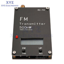 76-108MHz 2000m FM Stereo Transmitter LCD Digital Display USB Type C 0.5W 500mW picture