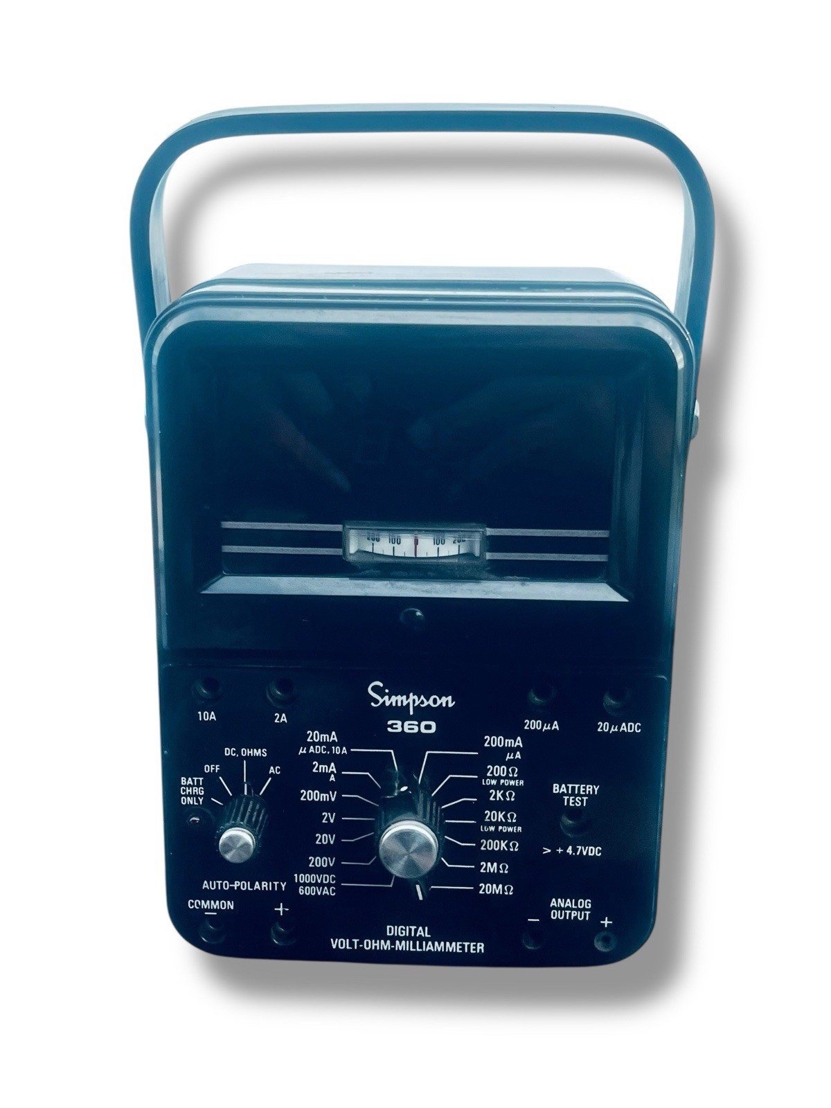 Vintage SIMPSON Model 360-2 Run II SERIES Volt Ohm Ammeter VOM Multimeter Meter Vintage SIMPSON Model 360-2 Run II SERIES Volt Ohm Ammeter VOM Multimeter Meter