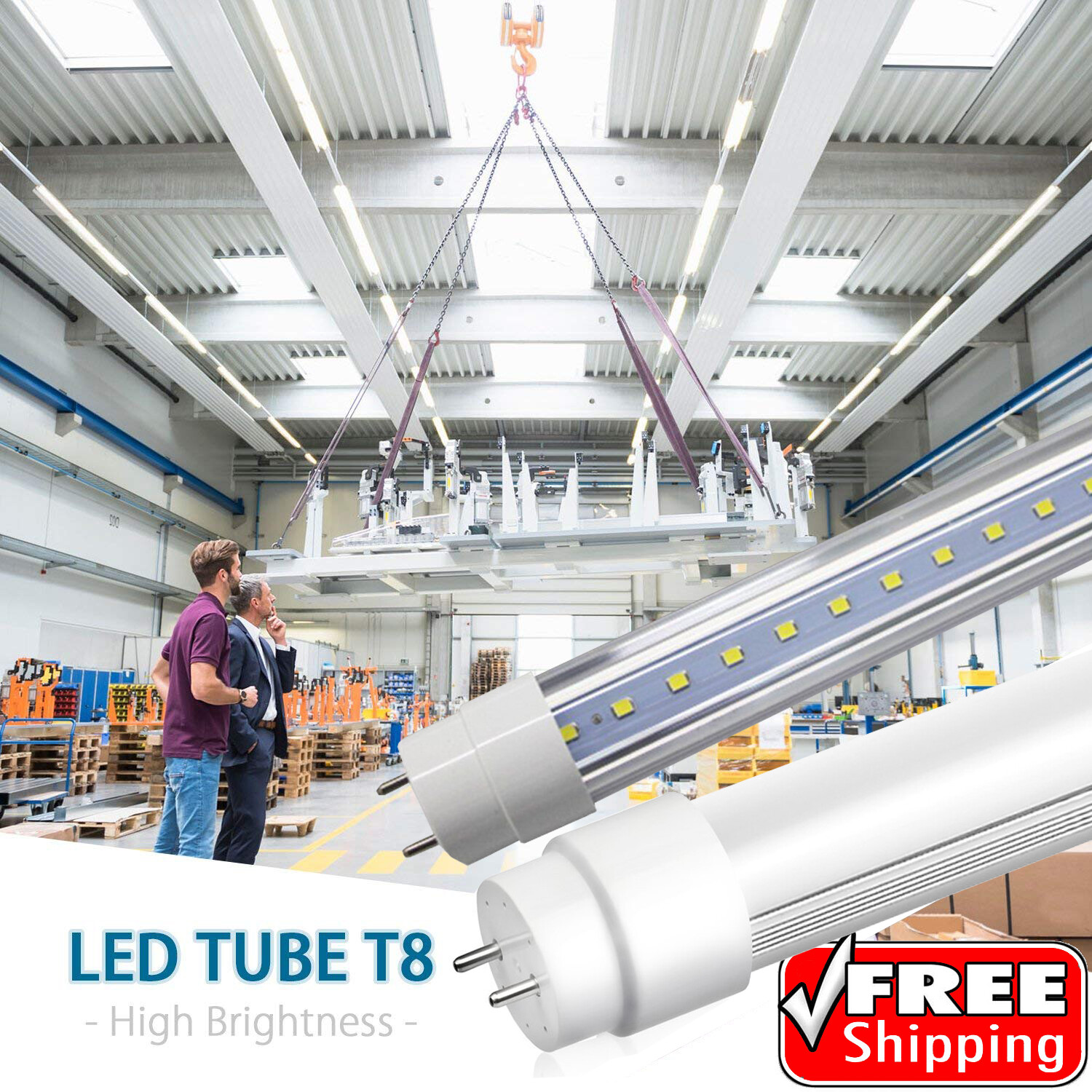 10-100 PACK LED G13 4FT T8 T10 T12 Tube Light Bulbs 18W 6000-6500K Cool White