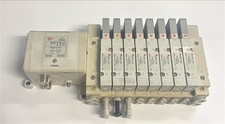 SMC Corporation EX250 SI Manifold Valve Bank w/ 8x SV2100-5FU Solenoid Valves picture
