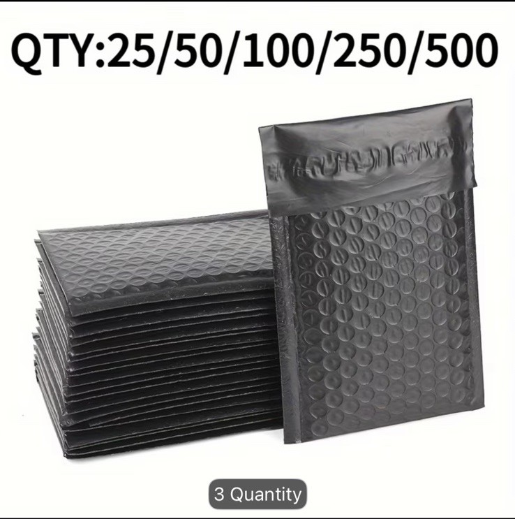 100 pack black Poly Bubble Mailers Shipping Mailing Padded Bags Envelopes 100 pack black Poly Bubble Mailers Shipping Mailing Padded Bags Envelopes