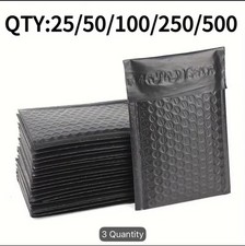 100 pack black Poly Bubble Mailers Shipping Mailing Padded Bags Envelopes picture