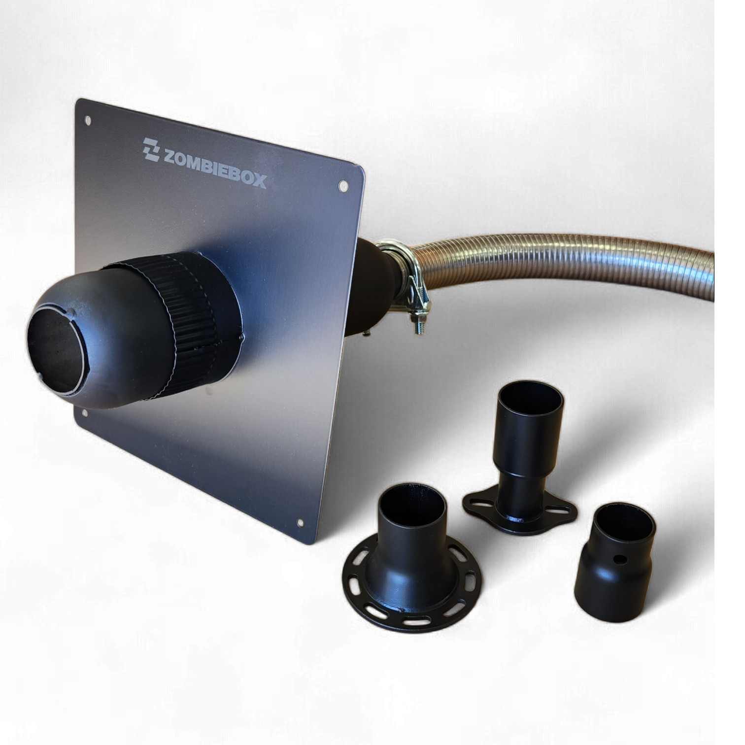 Generator Exhaust Extension Muffler w/Wall Mounting Kit - Universal Fit Generator Exhaust Extension Muffler w/Wall Mounting Kit - Universal Fit
