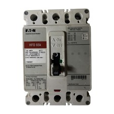 Eaton HFD3100BP10 100A 3-Pole 600V Industrial Circuit Breaker HFD 65k picture