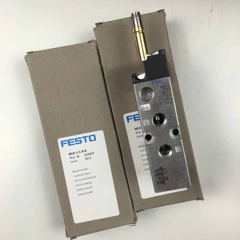 Festo MLH-5-1/8-B 533137 Solenoid Valve New One MLH51/8B Festo MLH-5-1/8-B 533137 Solenoid Valve New One MLH51/8B