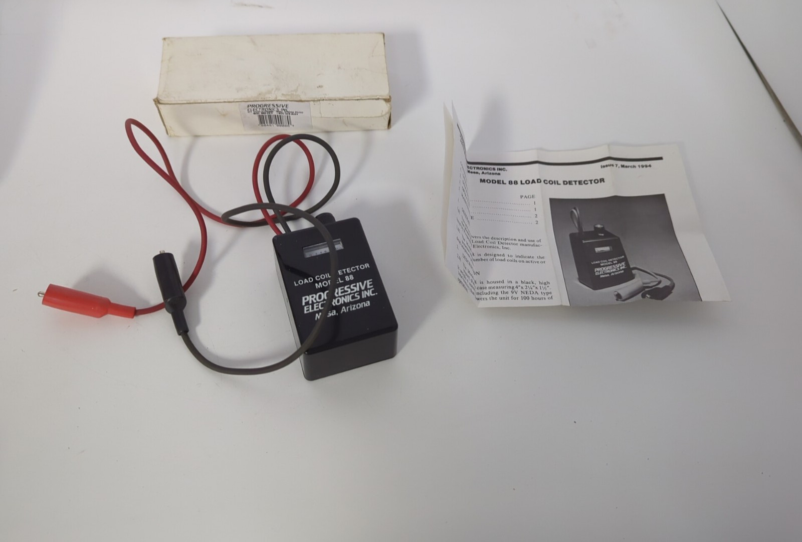 VINTAGE PROGRESSIVE MODEL 88 LOAD COIL DETECTOR MARCH 1994 VINTAGE PROGRESSIVE MODEL 88 LOAD COIL DETECTOR MARCH 1994