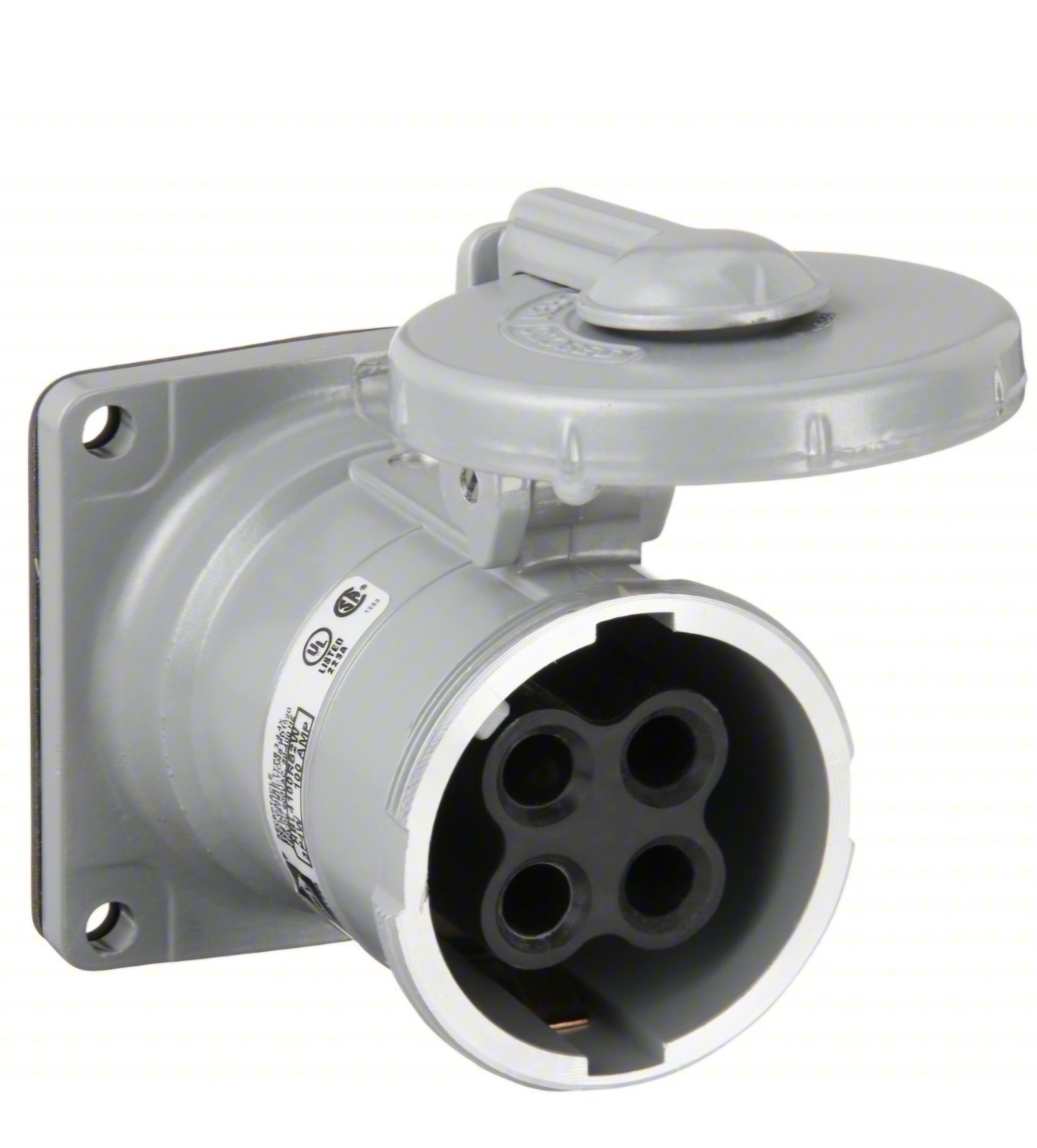 Hubbell Pin and sleeve Receptacle 600VAC  3 Phase, 100 A, 3 Pole, 4 Wire