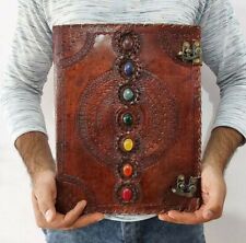 Handmade Extra Large Seven Stone Journal Notebook Chakra Embossed Journal gift picture
