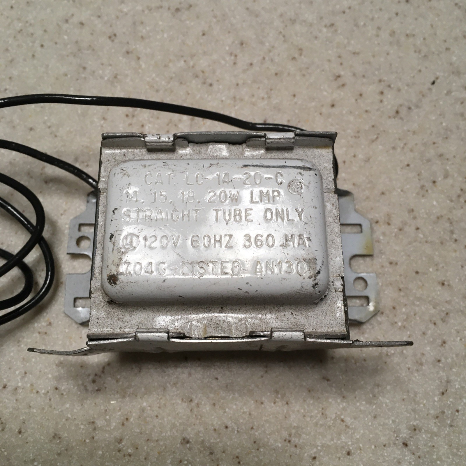 Advance LC-14-20-C Fluorescent Ballast for F14T12 F15T12 F20T12 F14T8, LC1420C Advance LC-14-20-C Fluorescent Ballast for F14T12 F15T12 F20T12 F14T8, LC1420C