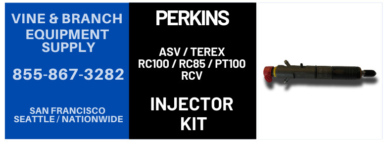 4 x OEM FUEL INJECTOR KIT FOR ASV / TEREX / RC100 / RCV / RC85 / PT100 4 x OEM FUEL INJECTOR KIT FOR ASV / TEREX / RC100 / RCV / RC85 / PT100