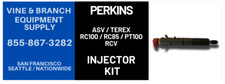 4 x OEM FUEL INJECTOR KIT  FOR ASV /  TEREX / RC100 / RCV / RC85 / PT100 picture