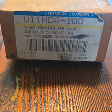 Johnson Controls V11HCA-100 3-Way Pneumatic Solenoid Valve 208V 50/60Hz picture