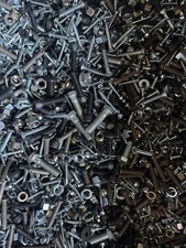 20 LBS New MIXED LOT STEEL BOLTS NUTS SCREWS AND FASTENERS picture