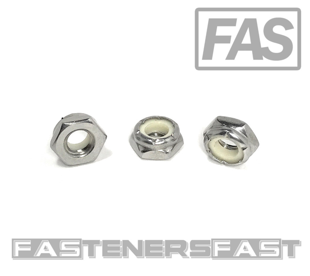 (100) 1/4-20 Stainless Steel Nylon Insert Jam Thin Nuts 1/4 NTE Locking Nuts (100) 1/4-20 Stainless Steel Nylon Insert Jam Thin Nuts 1/4 NTE Locking Nuts