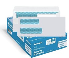 #10 Double Window Flip & Seal Security Envelopes - Security Tinted (30110) picture