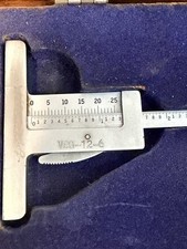 vintage Mitutoyo depth compass 300mm Mahogany Case picture