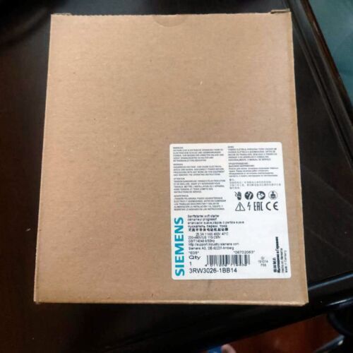 3RW3026-1BB14 New original Siemens 3RW3 026-1BB14 1PCS Fast delivery 3RW3026-1BB14 New original Siemens 3RW3 026-1BB14 1PCS Fast delivery