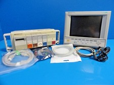 HP VIRIDIA 24c CRTICAL CARE MONITOR (NBP ECG SpO2 CO/T Print) W/ NEW LEADS~14534 picture