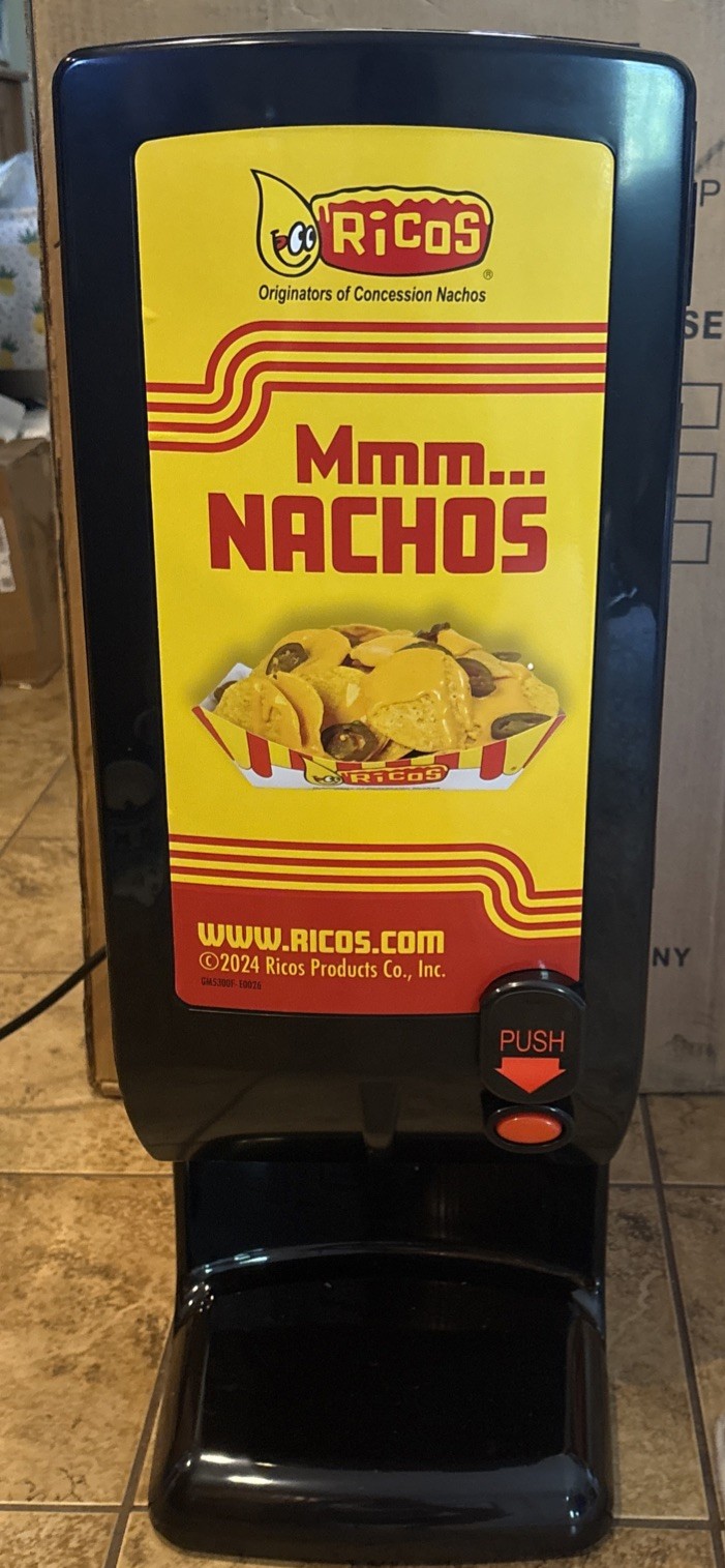 Gold Medal Rico's Commercial Single Button Nacho Cheese Warmer Model 5345Ric NIB Gold Medal Rico's Commercial Single Button Nacho Cheese Warmer Model 5345Ric NIB