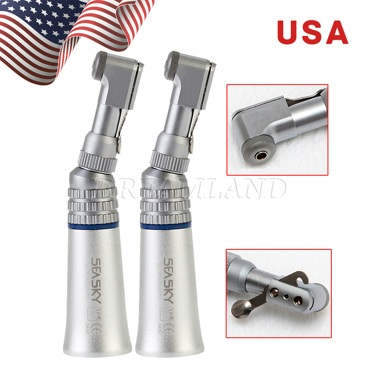 2Pack NSK Style Contra Angle Dental Slow Low Speed Handpiece E-Type Latch MO1E