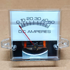 Prime Analog Panel Meter DC Amperes Ammeter Gauge 0-50A Model/MPN GA1 picture