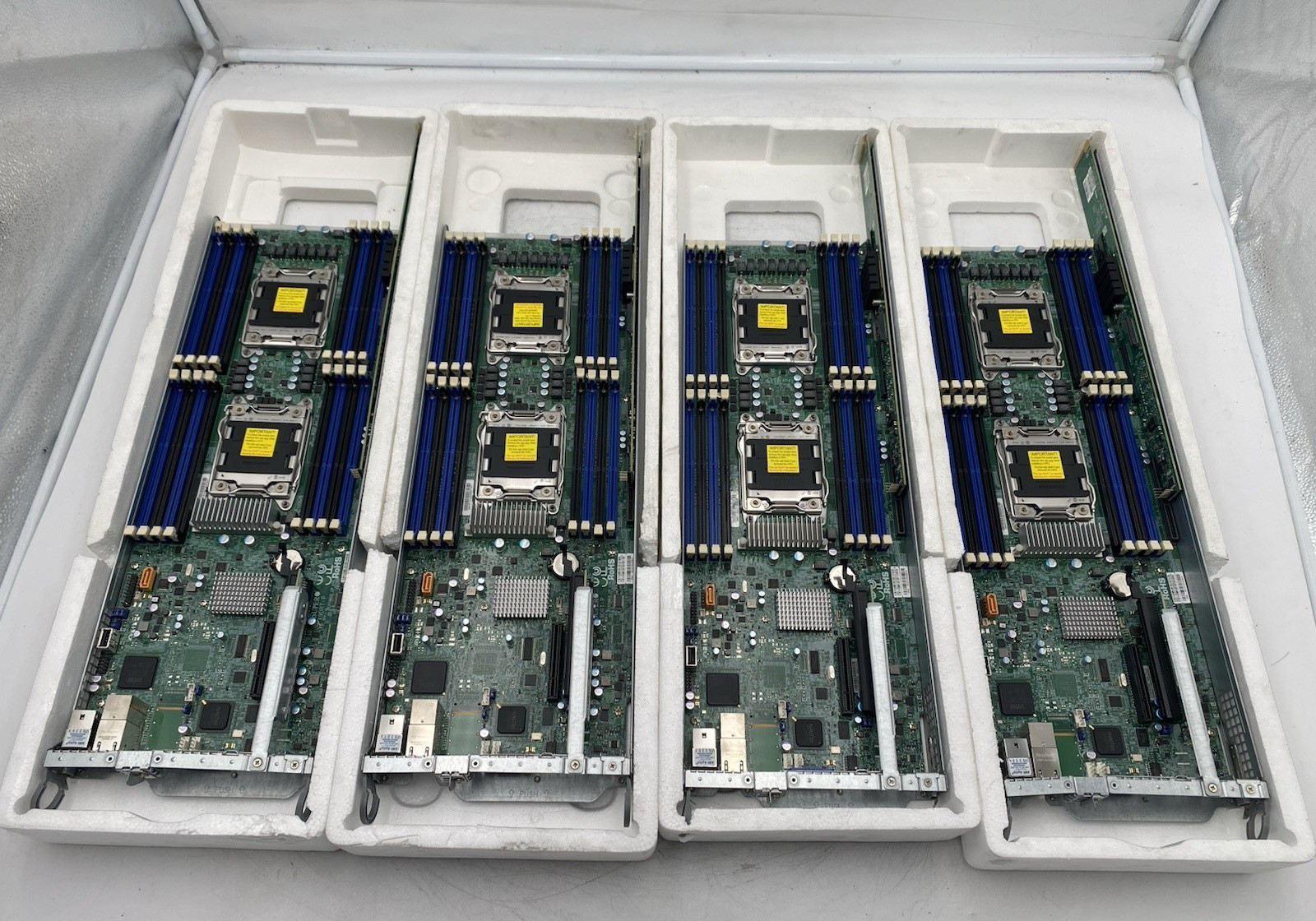 Lot of 4 SUPERMICRO X9DRT-P Dual Socket Server Motherboard Barebones Lot of 4 SUPERMICRO X9DRT-P Dual Socket Server Motherboard Barebones