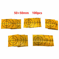 100PCS 50X50MM YELLOW REFLECTOR SHEET REFLECTIVE TARGET FOR TOTAL STATION picture