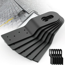12 Pack Permanent Roof Safety Anchors for Fall Protection, Black picture
