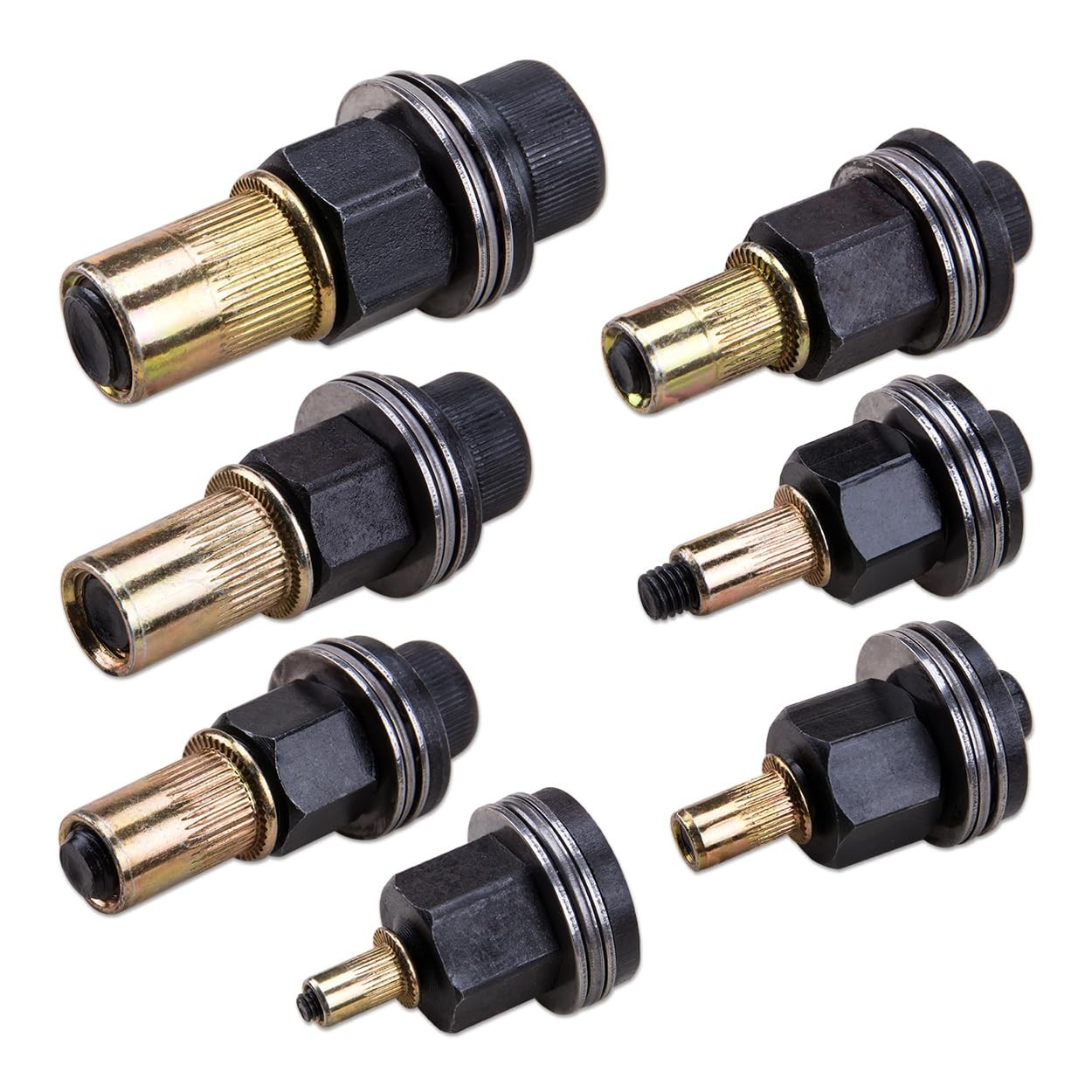 7 PCS Manual Rivet Nut Tool Kit Carbon Steel Nutsert Tool for M3-M12 Rivet Gun 7 PCS Manual Rivet Nut Tool Kit Carbon Steel Nutsert Tool for M3-M12 Rivet Gun