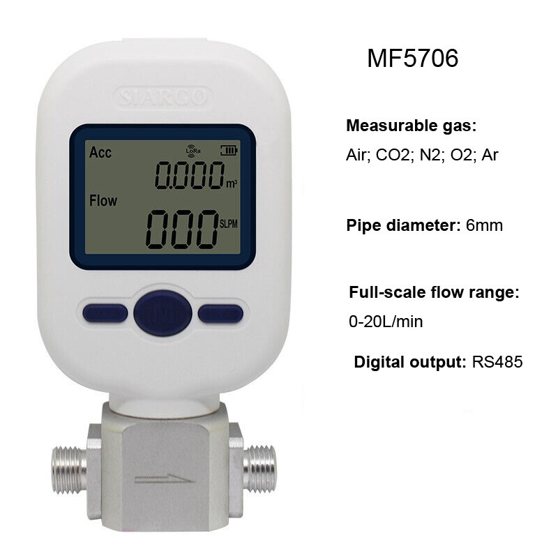 MF5706 MF5708 MF5712 Protable Digital Air Gas Mass Flow Meter 20L 100L 250L new MF5706 MF5708 MF5712 Protable Digital Air Gas Mass Flow Meter 20L 100L 250L new