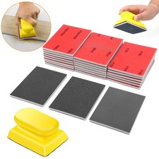 24pcs Sanding Sponge Pads 180-3000 Grit w/ Sanding Block Wet Dry Foam Sandpaper picture