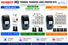 NIIMBOT M2 Label Printer Kit for Lab Vials Cryogenic Labeling No Smudge Bundle picture