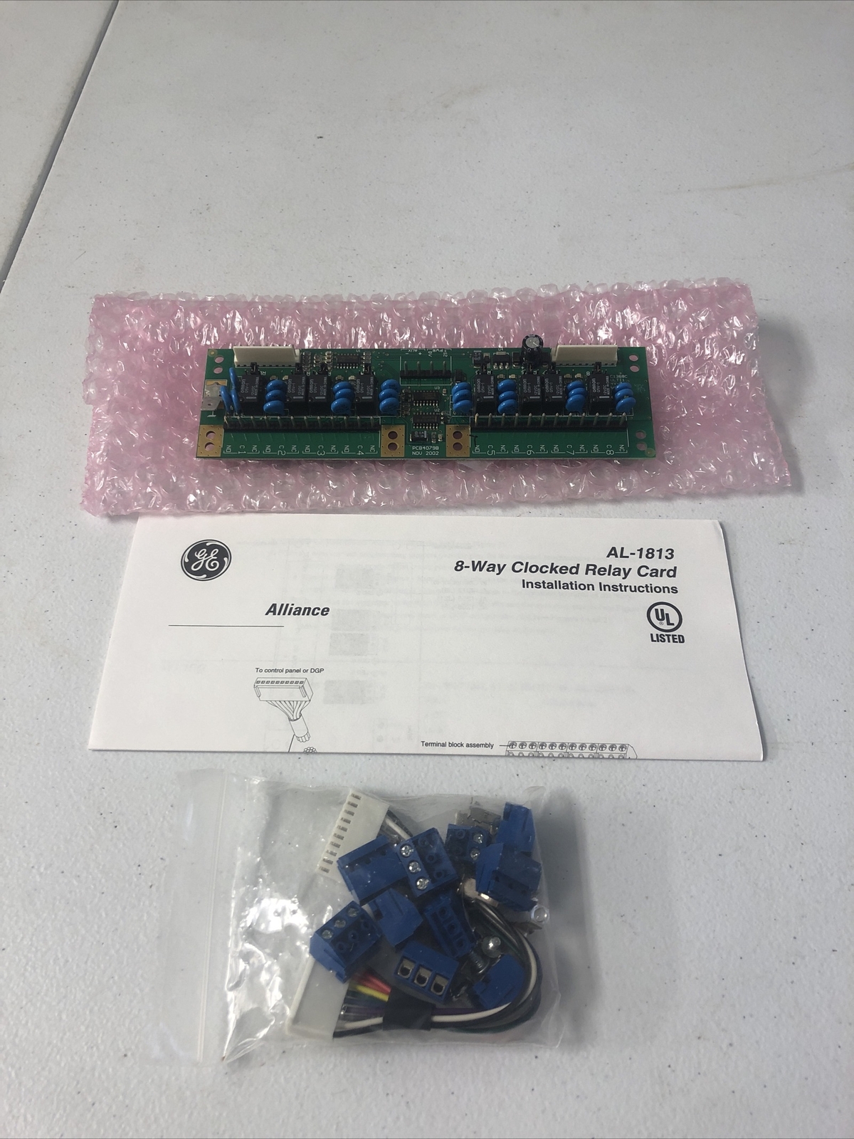 GE Security AL-1813 8 Way Relay Module. GE Security AL-1813 8 Way Relay Module.