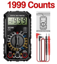 Digital Multimeter LCD Voltmeter Ammeter Ohmmeter Volt AC DC Tester Leads Meter picture