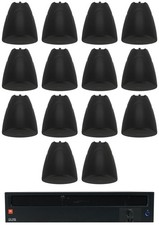 JBL CSA1300Z 70v Commercial Amplifier + (14) Black Pendant Speakers CSA 1300Z picture